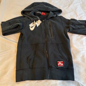 Nike Black Zip Hoodie with Nike Air Logo